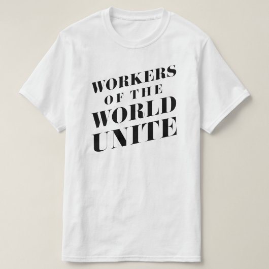 Werknemers van de Wereldeenheid T-shirt (Design voorkant)