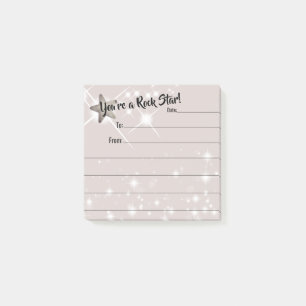 Werknemerserkenning na toekenning rockster post-it® notes
