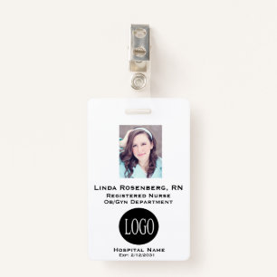 Werknemersnaam Tags ID Label Badge White