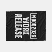 Werkrelease 2026 Funny Coding Engineer Pensioen Fleece Deken (Voorkant (Horizontaal))