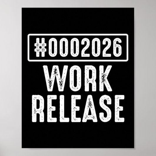 Werkrelease 2026 Funny Coding Engineer Pensioen Poster (Voorkant)