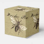  Werkster Bijen Insect Illustratie Antiek Bedankdoosjes (Achterkant)