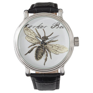 Werkster Bijen Insect Illustratie Antiek Horloge