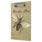  Werkster Bijen Insect Illustratie Antiek Klembord (Links)