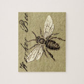 Werkster Bijen Insect Illustratie Antiek Legpuzzel (Verticaal)