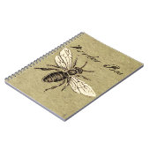  Werkster Bijen Insect Illustratie Antiek Notitieboek (Linkerzijde)