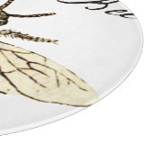  Werkster Bijen Insect Illustratie Antiek Snijplank (Hoek)