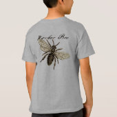 Werkster Bijen Insect Illustratie Antiek T-shirt (Achterkant)