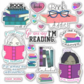 WERKSTICKERS BOEKEN 8X8 STICKER (Voorkant)