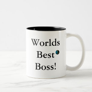 Werkt beste bos! tweekleurige koffiemok