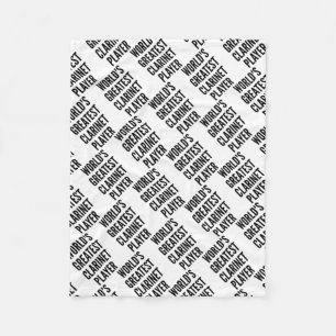 Werkt de grootste Clarinet Player Fleece Deken