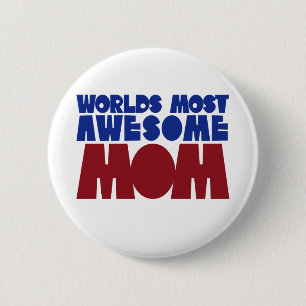 Werkt de meest Geweldige mam Ronde Button 5,7 Cm