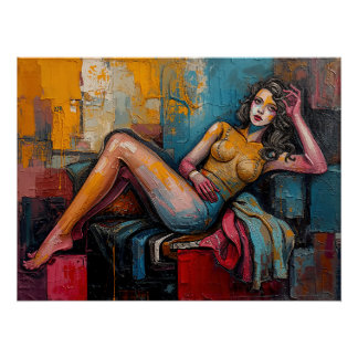 “Werkt deze” – Portret van Jasmine Perfect Poster