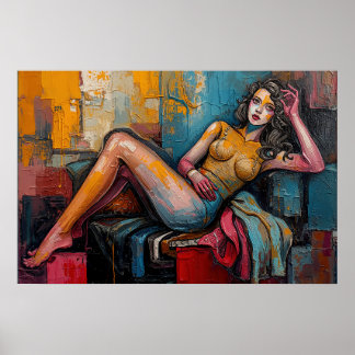 “Werkt deze” – Portret van Jasmine Poster
