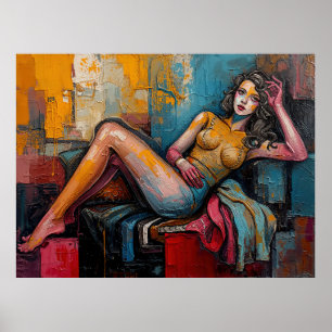“Werkt deze” – Portret van Jasmine Poster