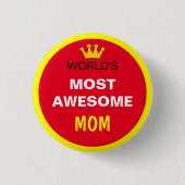 Werkt het meest Geweldige - (beste) Button MOM (Voorkant)