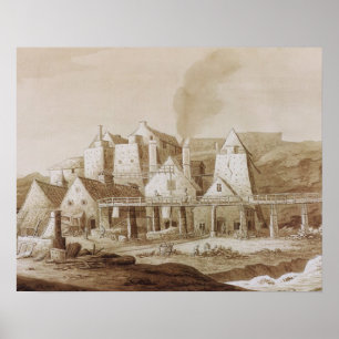 Werkt in Blaenavon, van 'Een historische rondleidi Poster