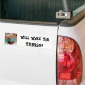 Werkt voor Fabric-Bumpersticker Bumpersticker (Op Truck)