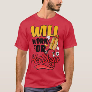 Werkt voor Hot Dogs Design Hot Hondenliefhebber T-shirt