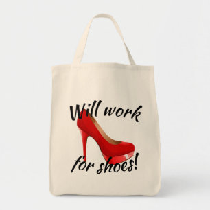 Werkt voor schoeisel op hoog niveau tote bag