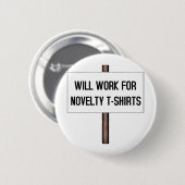 WERKT VOOR T-SHIRTS RONDE BUTTON 5,7 CM (Voorkant /achterkant)