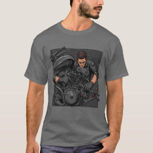 Werktuigbouwkundige – motor t-shirt