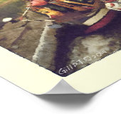 Werktuigen met narrowboten poster (Hoek)