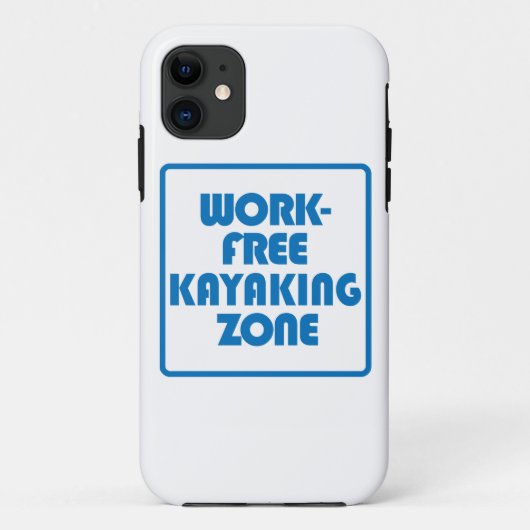 Werkvrije kayaking Zone Case-Mate iPhone Case (Achterkant)