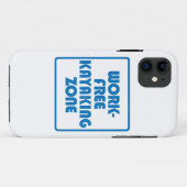 Werkvrije kayaking Zone Case-Mate iPhone Case (Achterkant (horizontaal))