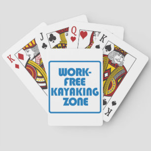 Werkvrije kayaking Zone Speelkaarten