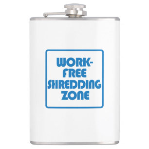 Werkvrije shredingszone heupfles