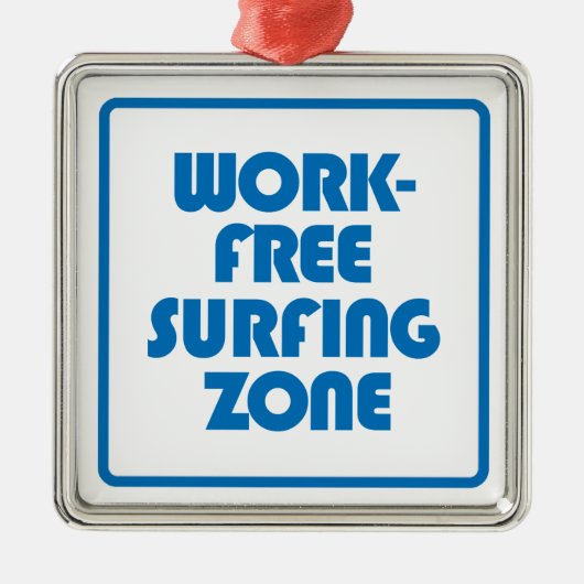 Werkvrije surfzone metalen ornament (Voorkant)
