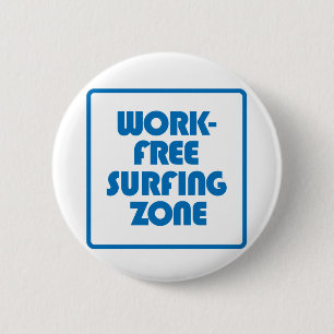 Werkvrije surfzone ronde button 5,7 cm