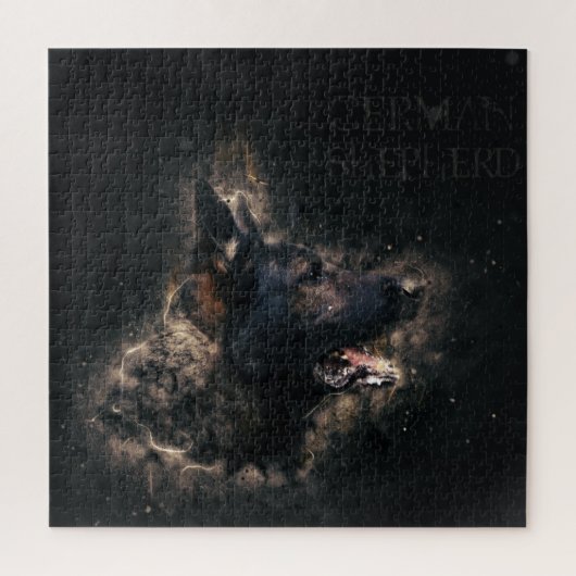 Werkzame Duitse Shepherd Dog - GSD Legpuzzel (Verticaal)