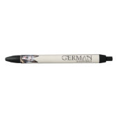 Werkzame Duitse Shepherd Dog - GSD Zwarte Inkt Pen (Voorkant)