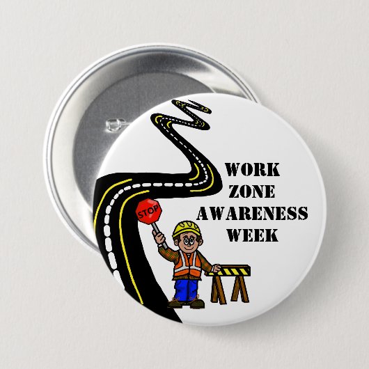 Werkzone Bewustmakingsweek Button (Voorkant /achterkant)