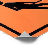 Werkzone Bouwteken Poster (Hoek)