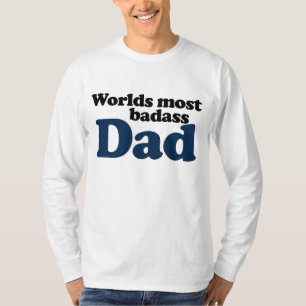 Werlde meest badass-vader t-shirt