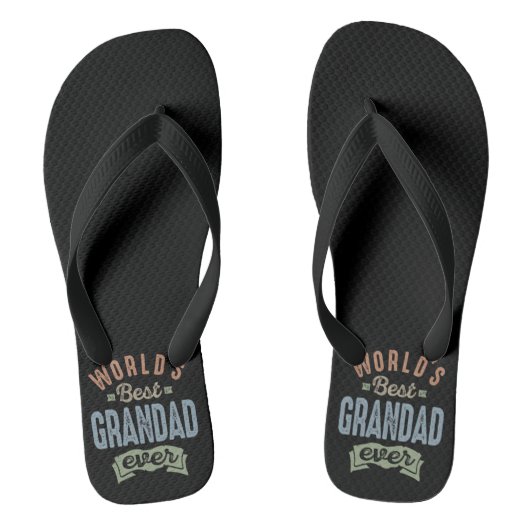 Werlds Best Grandad Teenslippers (Voetbed)