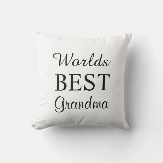 Werlds Best Grandma Pillow Kussen (Voorkant)