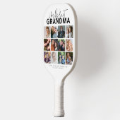 Werlds Beste oma | Fotocollage Pickleball Paddle (Links)
