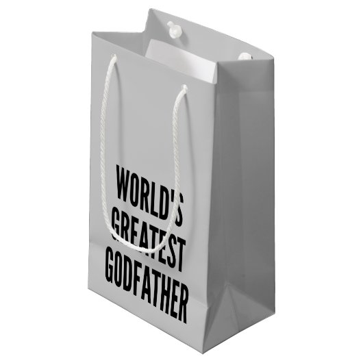 Werlds Greatest Godfather Klein Cadeauzakje (Voorkant Gekanteld)