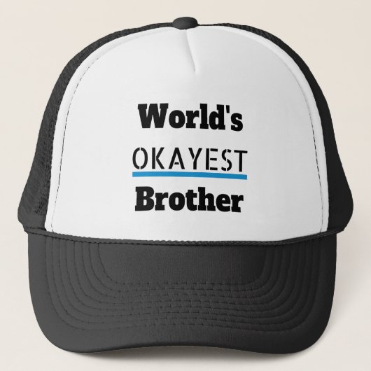 Werlds Okayest Brother Funny Trucker Pet (Voorkant)
