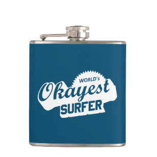 Werlds Okayest Surfer Heupfles