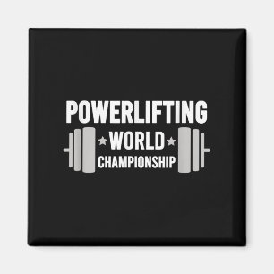 Werlifter Motiverende Gym Werlifting Wereld Kampio Magneet