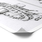 Werm Gear-uitvinding door Leonardo da Vinci Poster (Hoek)