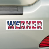 Werner Nom Vorname USA Aufkleber Sticker Auto (En voiture)