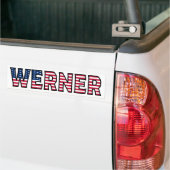 Werner Nom Vorname USA Aufkleber Sticker Auto (Sur camion)