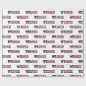 Werner prénom nom USA papier cadeau US (Plat)