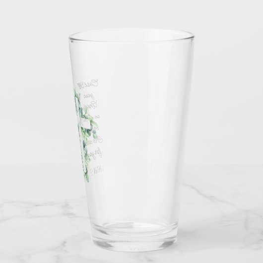 Werp al je angst op Hem Eucalyptus Kruis Glas (Links)